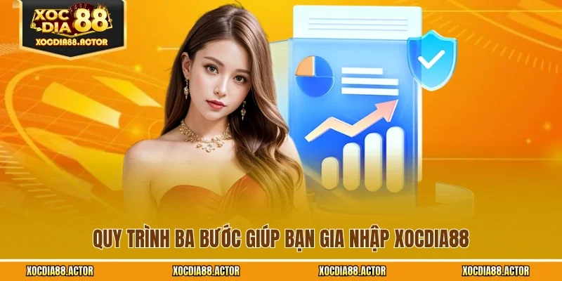 Quy trình ba bước giúp bạn gia nhập XOCDIA88